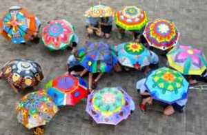 mandala umbrellas