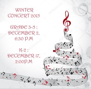 Winter concert poster